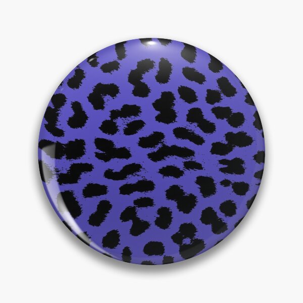 Item preview, Leopard print in blue animal spots pattern designed and sold by MadandMean.