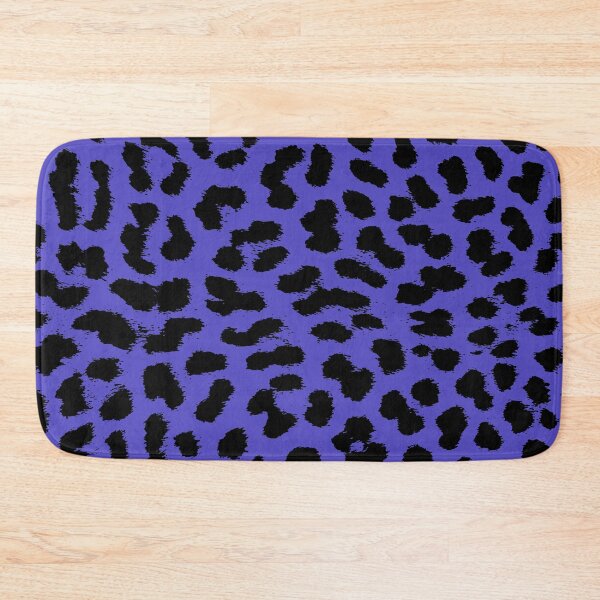 Item preview, Leopard print in blue animal spots pattern designed and sold by MadandMean.