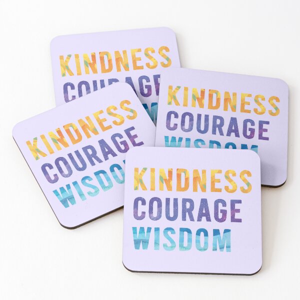 Item preview, Kindness Courage Wisdom – Lilac designed and sold by ImperfectLife.