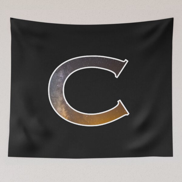 Item preview, Alphabet and galaxy design, letter C designed and sold by funnytshirtco.