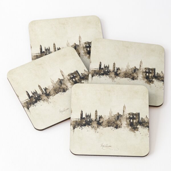 Item preview, Málaga Spain Skyline designed and sold by ArtPrints.