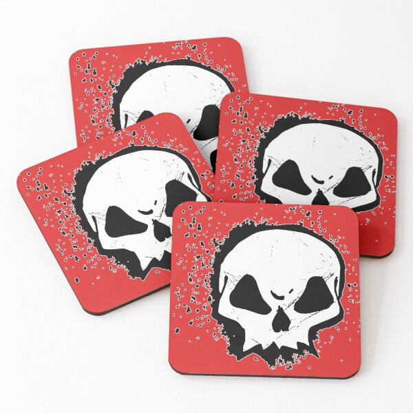 Item preview, Skull with splashes designed and sold by Bitxeja.