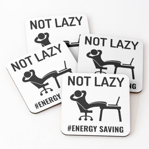 Item preview, Not Lazy Energy Saving : Funny Gift Idea designed and sold by SJRoil.