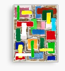 WASTE COLLAGE Canvas Print