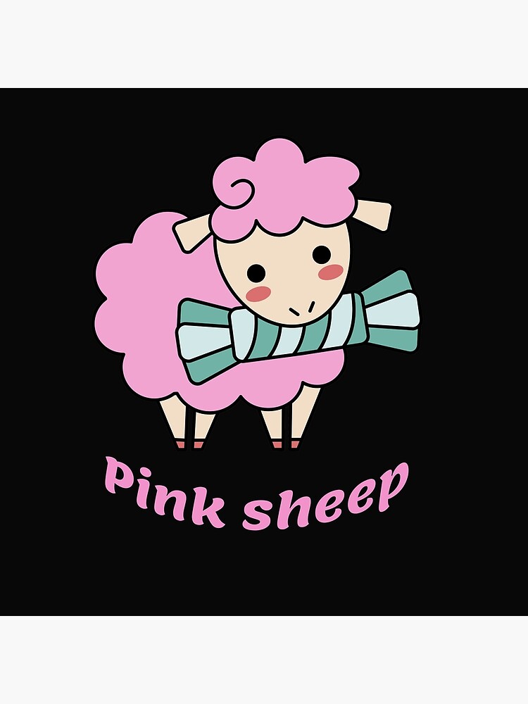 "Pink sheep, very cute" Throw Pillow for Sale by ussamal3 Redbubble