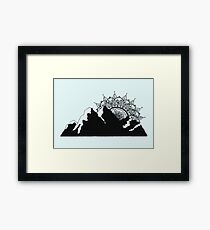 Mountain Mandala Framed Print