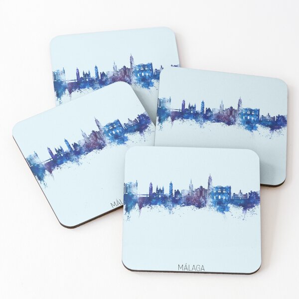Item preview, Málaga Spain Skyline designed and sold by ArtPrints.