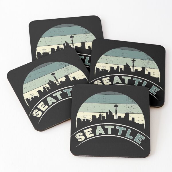 Item preview, Grunge Seattle Skyline Distressed Look design product designed and sold by Lisbob.
