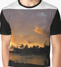 Sunset at Queen's Bath Graphic T-Shirt