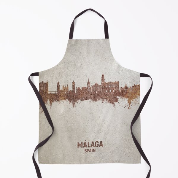 Artikelvorschau, Málaga Spain Skyline entworfen und verkauft von ArtPrints.