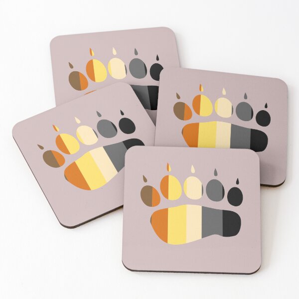 Item preview, Fun Bear Pride LGBT with Bear Flag Colors  designed and sold by Beyond Words.