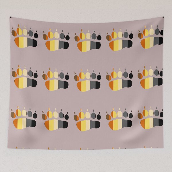 Item preview, Fun Bear Pride LGBT with Bear Flag Colors  designed and sold by Beyond Words.