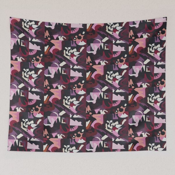 Artikelvorschau, Match Abstract in Gouache Magenta entworfen und verkauft von GravitiTees.