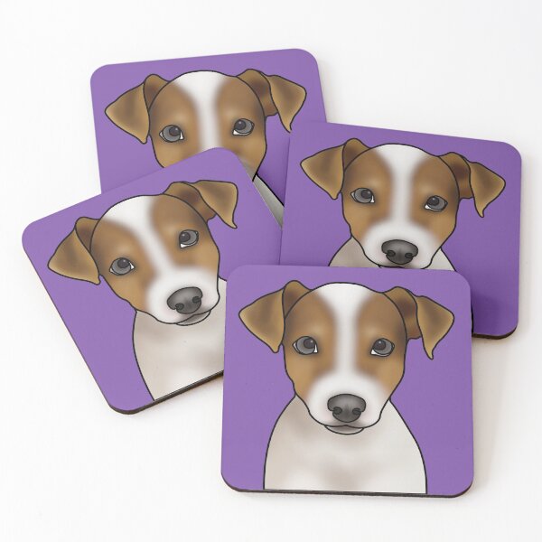 Item preview, Jack Russell Terrier Dog Portrait - Purple designed and sold by JadeMadeThis.