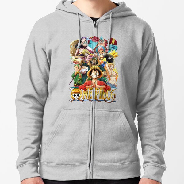 Straw Hat Crew Zipped Hoodie