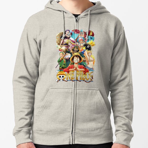 Straw Hat Crew Zipped Hoodie