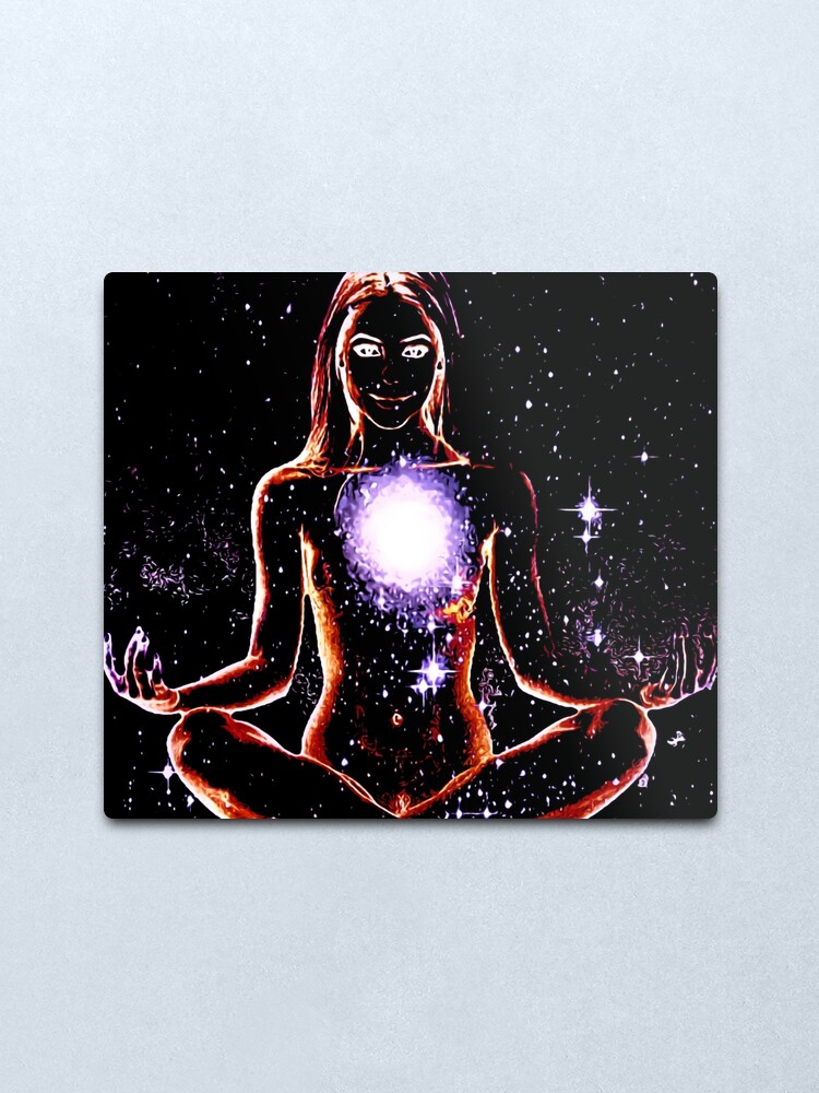 Alternate view of Meditation Of The Moon Goddess Metal Print