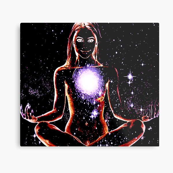 Meditation Of The Moon Goddess Metal Print