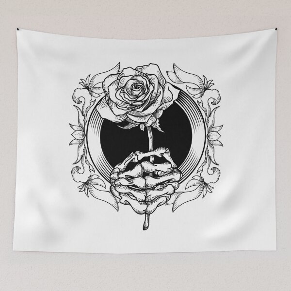 Item preview, Skeleton Hand Holding A Rose designed and sold by JTS STORE.