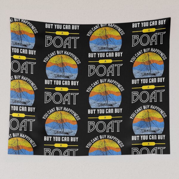 Item preview, proud boat owner saying designed and sold by pirminio.