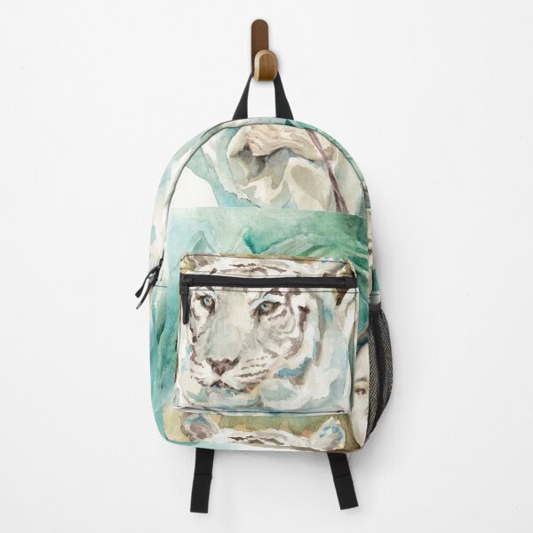 Item preview, Jungle queen white tiger watercolor fantasy design designed and sold by Miriam Steinau.