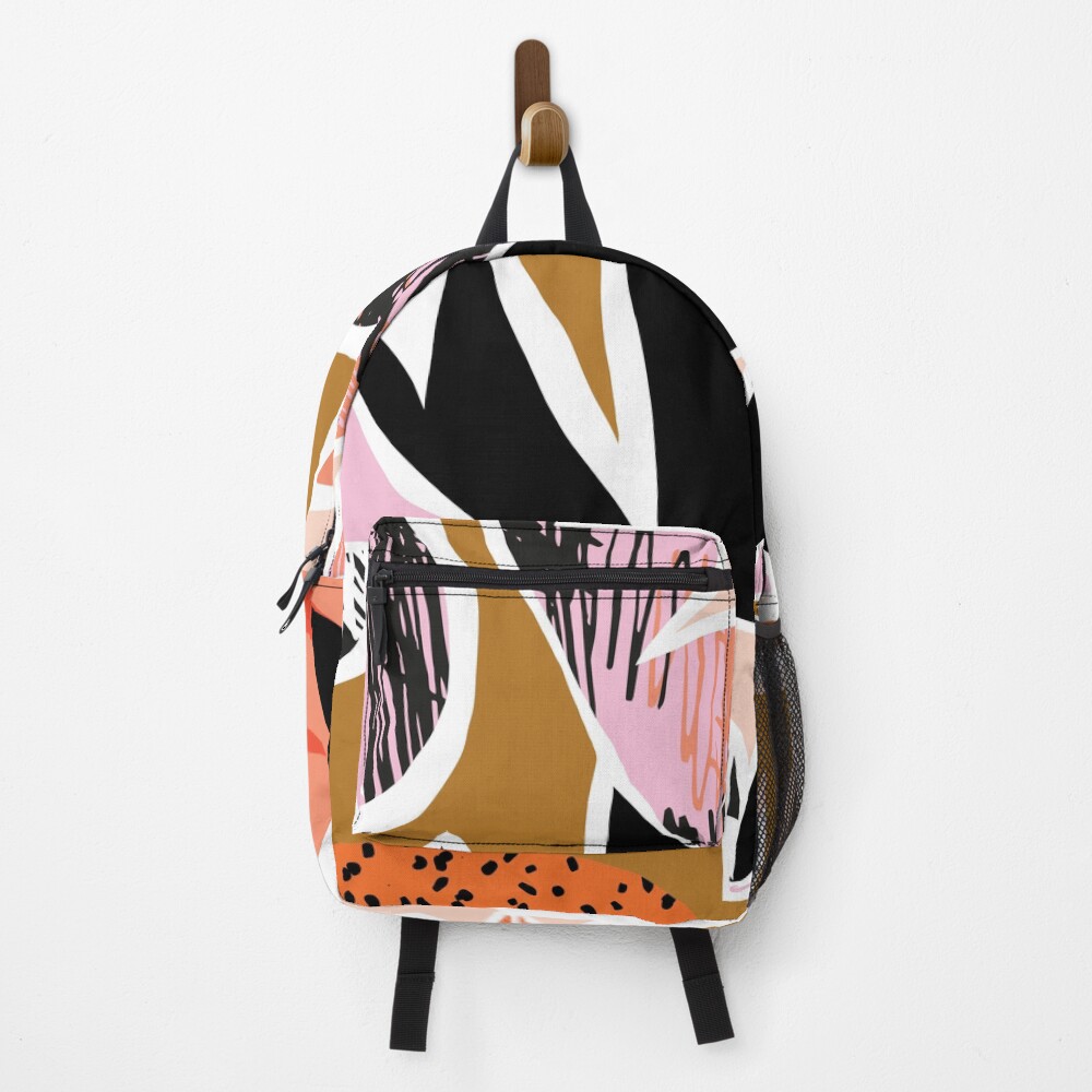 Refresher // Abstract Bright Print Backpack