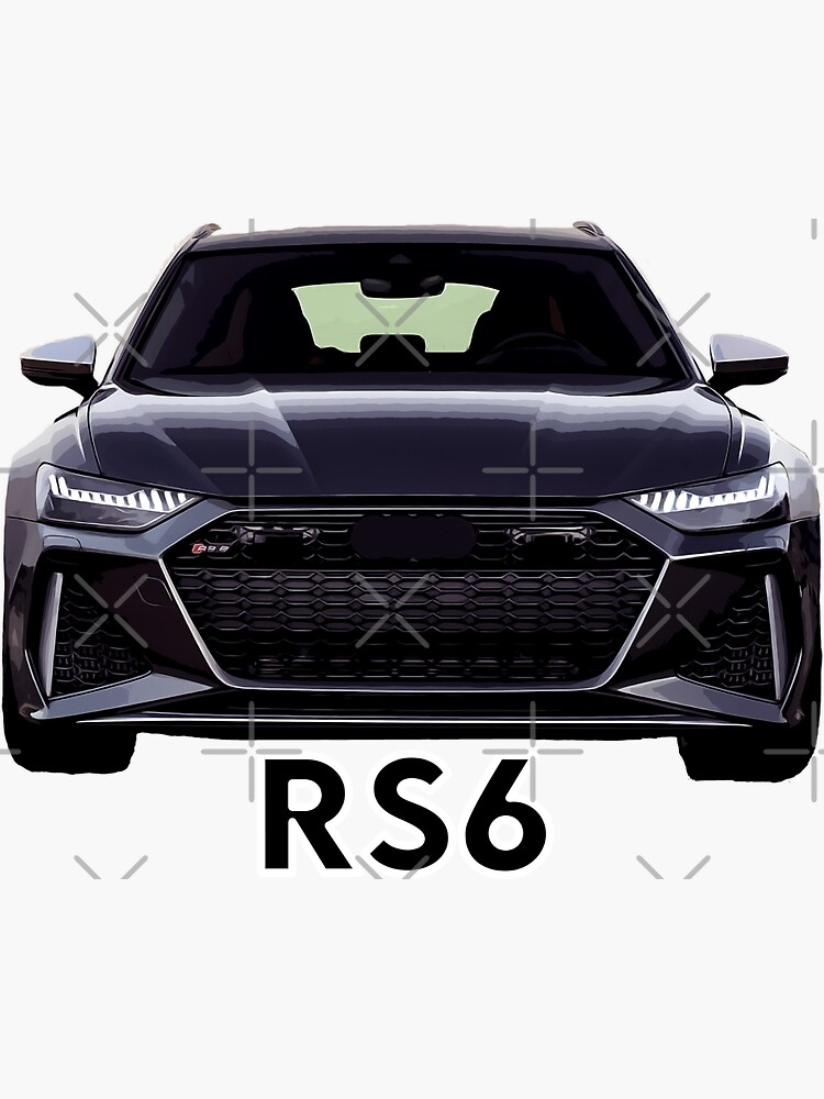 2020 Audi RS6  Sticker for Sale by designshopp