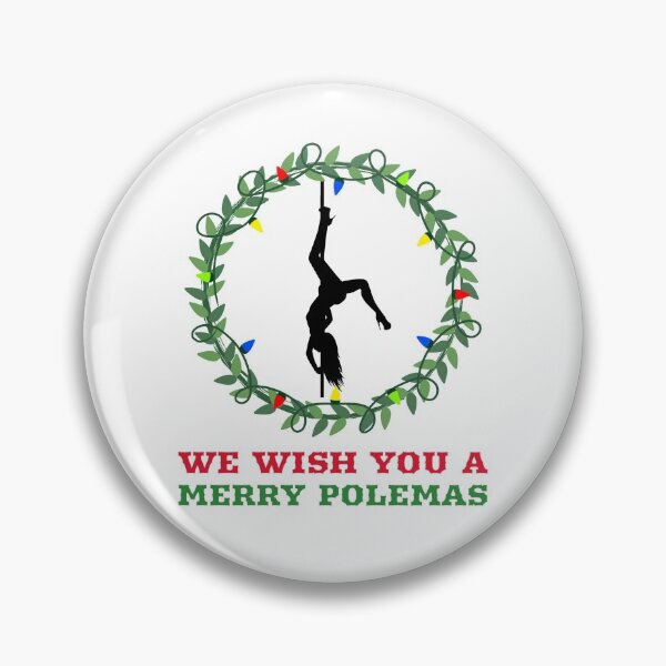 Item preview, We Wish You a Merry Polemas Leg Hang designed and sold by PoleUnicorn.