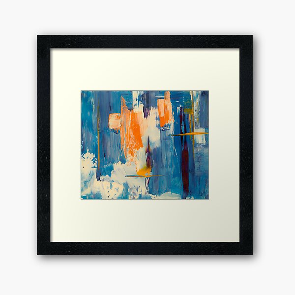 Oil paint on canvas Part 2 Framed Art Print