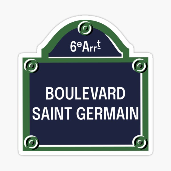 Vista previa del artículo con la obra «Sexto Distrito de París (sede del St. Germain-des-Prés & amp; amp; Jardin du Luxembourg)», diseñado y vendido por bynole.