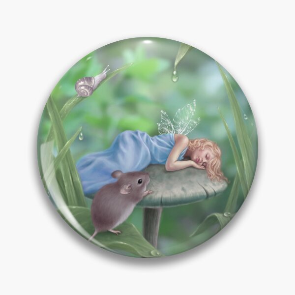 Item preview, Sweet Dreams Sleeping Fairy & Mouse designed and sold by silverstars.