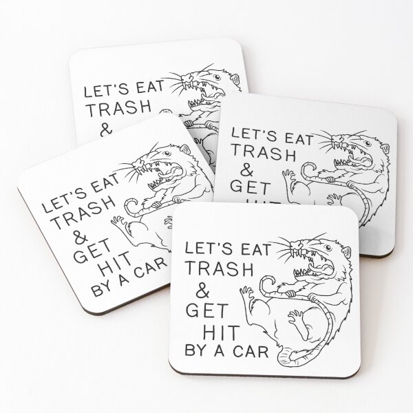 Item preview, Possum - Let's Eat Trash and Get Hit By A Car designed and sold by ValentinaHramov.