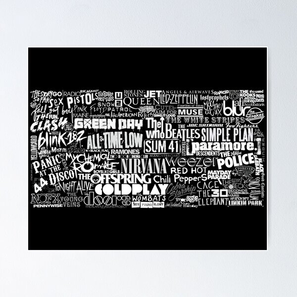 Item preview, Band Name Collage designed and sold by fabtop.