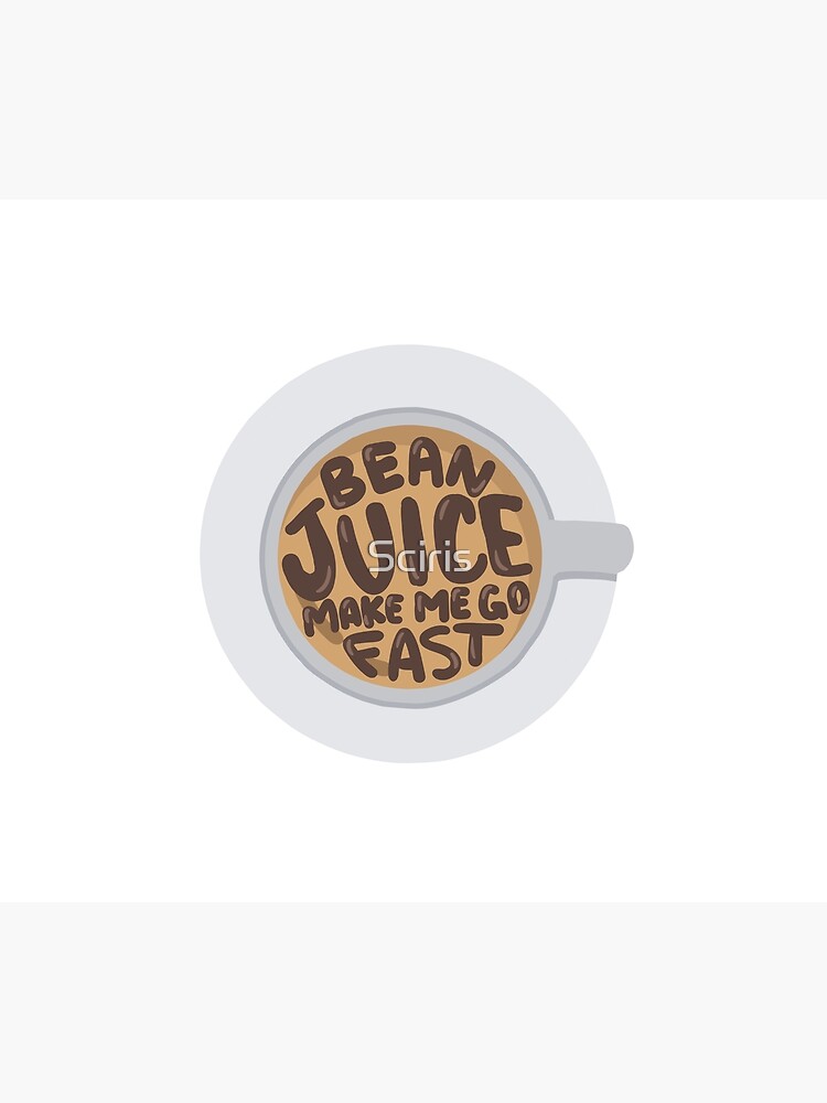 "Bean juice make me go fast" Throw Blanket by irisreads Redbubble