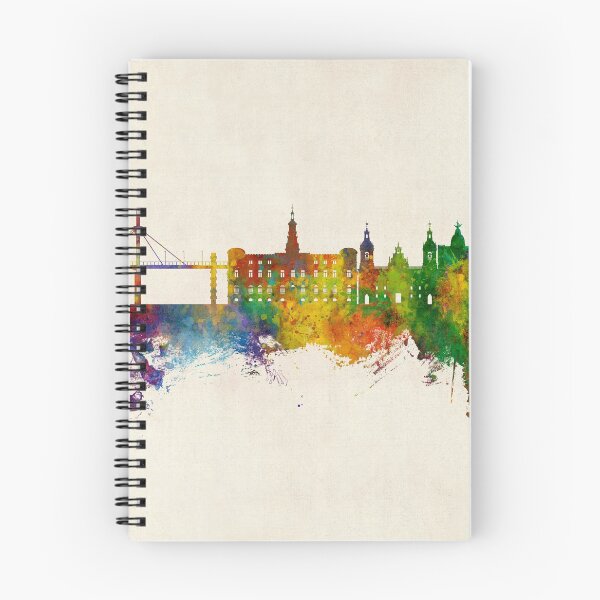 Item preview, Bilbao Spain Skyline designed and sold by ArtPrints.