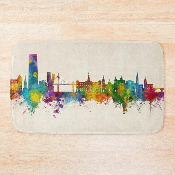 Item preview, Bilbao Spain Skyline designed and sold by ArtPrints.