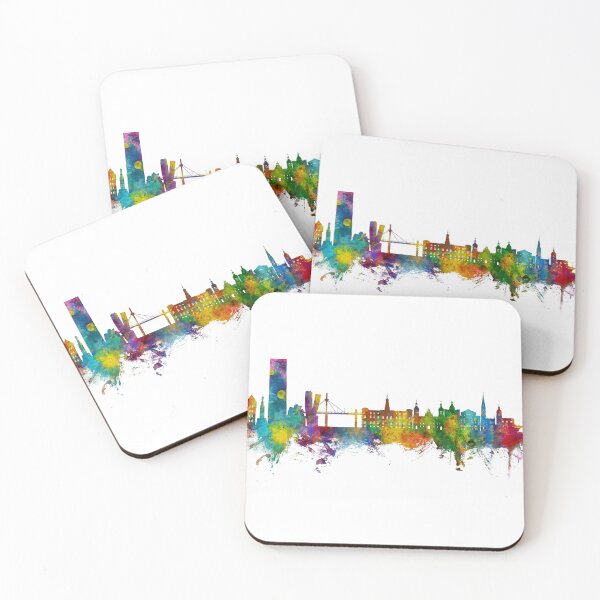Item preview, Bilbao Spain Skyline designed and sold by ArtPrints.