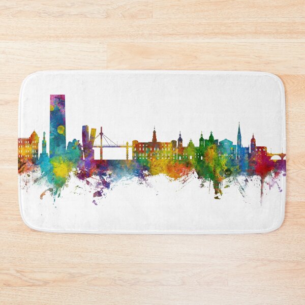 Item preview, Bilbao Spain Skyline designed and sold by ArtPrints.