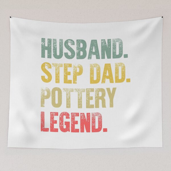 Item preview, Funny Men Vintage T Shirt Husband Step Dad Pottery Legend designed and sold by Bendthetrend.