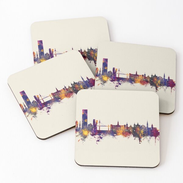 Item preview, Bilbao Spain Skyline designed and sold by ArtPrints.
