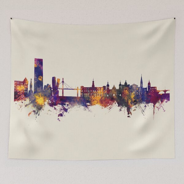 Item preview, Bilbao Spain Skyline designed and sold by ArtPrints.