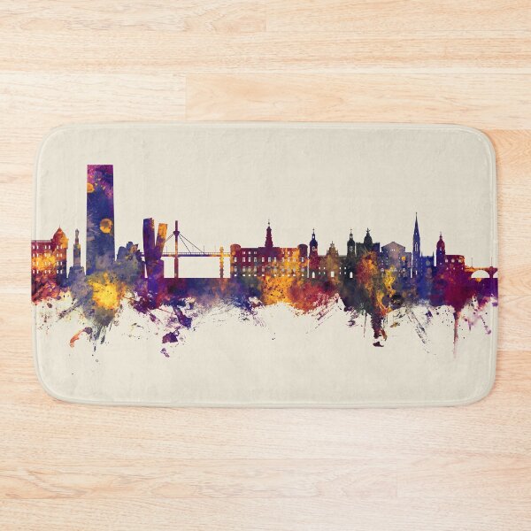 Item preview, Bilbao Spain Skyline designed and sold by ArtPrints.