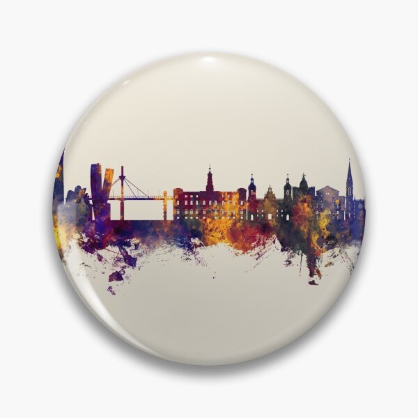 Item preview, Bilbao Spain Skyline designed and sold by ArtPrints.