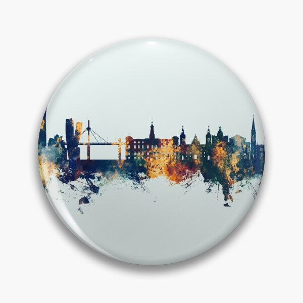 Item preview, Bilbao Spain Skyline designed and sold by ArtPrints.