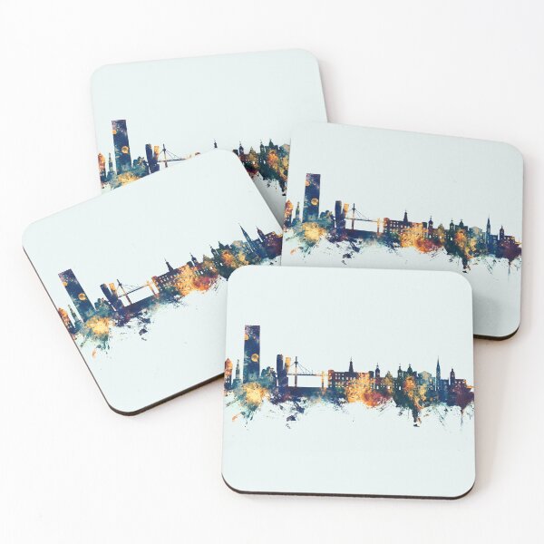 Item preview, Bilbao Spain Skyline designed and sold by ArtPrints.