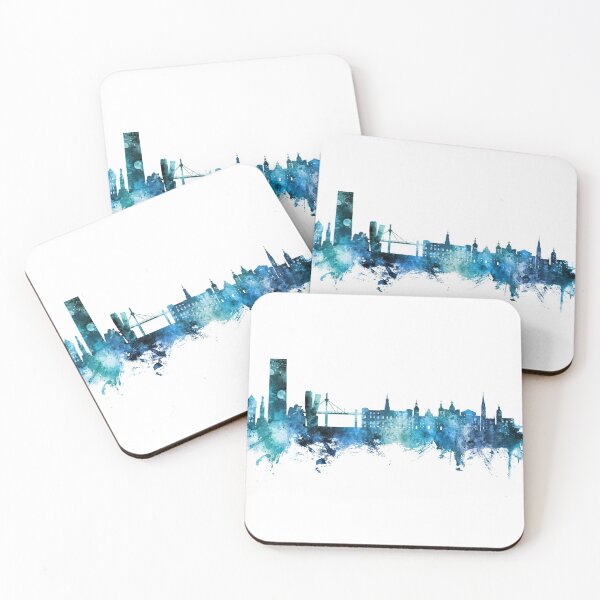 Item preview, Bilbao Spain Skyline designed and sold by ArtPrints.