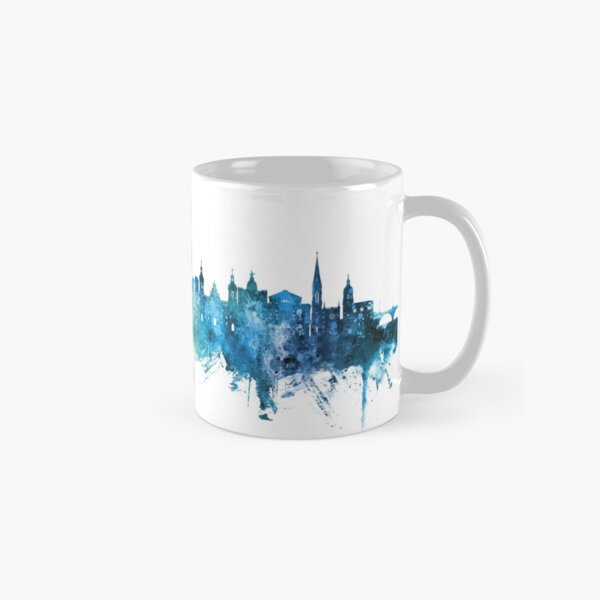 Vista previa del artículo con la obra «Bilbao Spain Skyline», diseñado y vendido por ArtPrints.