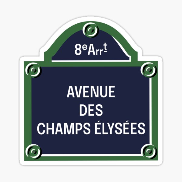 Item preview, 8th Arrondissement of Paris (Home of Champs Elysées, Parc Monceau, Place de la Concorde & Arc de Triomphe) designed and sold by bynole.