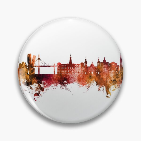 Item preview, Bilbao Spain Skyline designed and sold by ArtPrints.