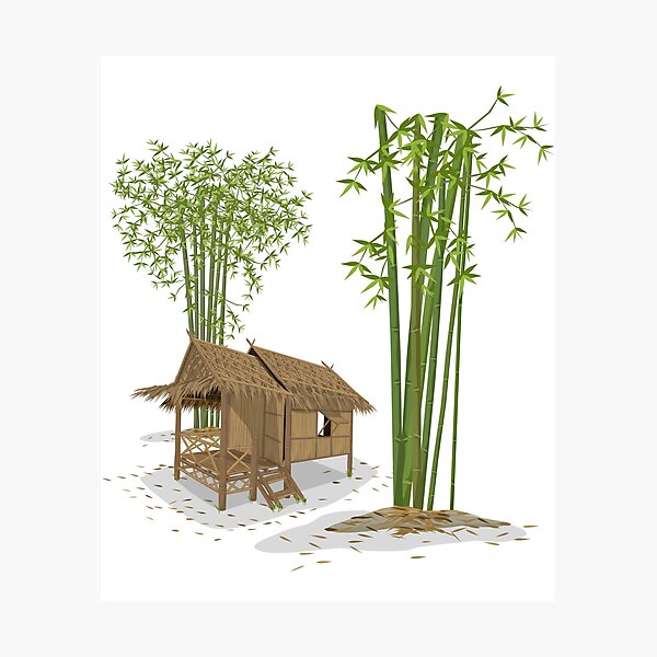 Item preview, Bamboo Hut designed and sold by JTS STORE.